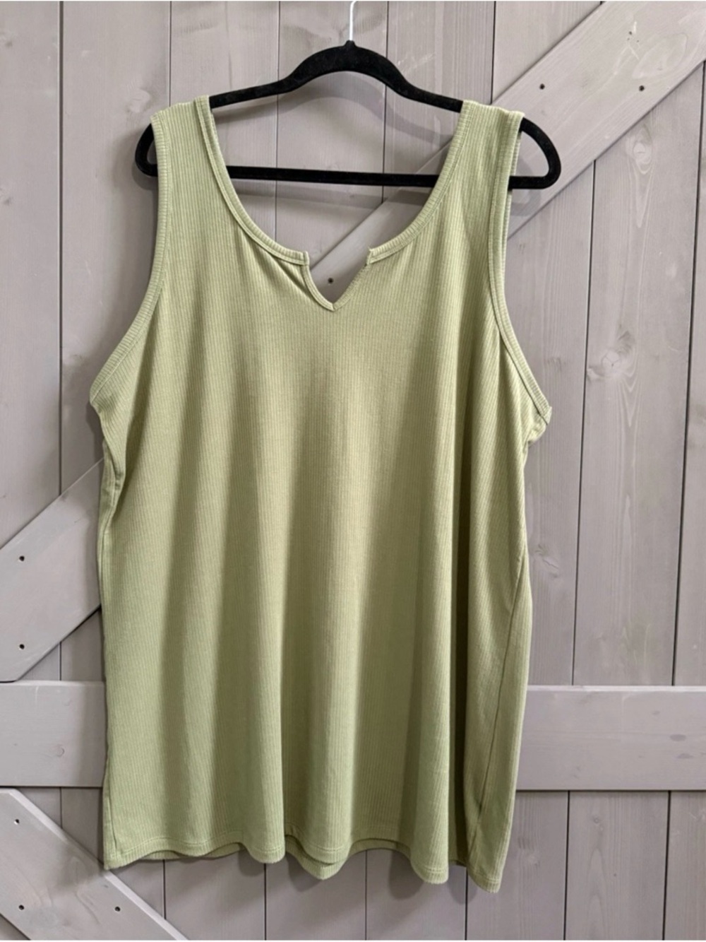 Torrid Sleeveless Ribbed Tank Top - Light Green
